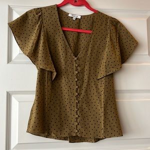 Madewell polka dot blouse